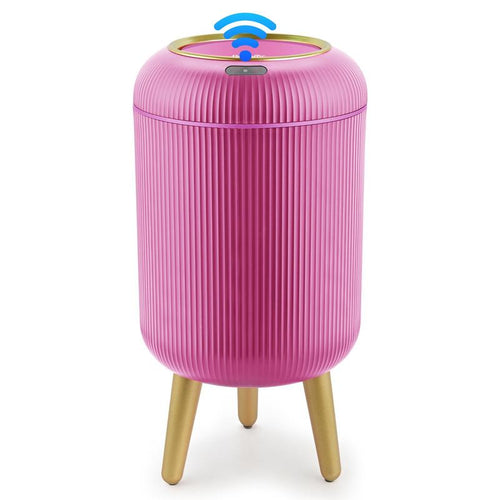 Pukomc Smart Sensor Trash Can, with lid, waterproof and touchless design.